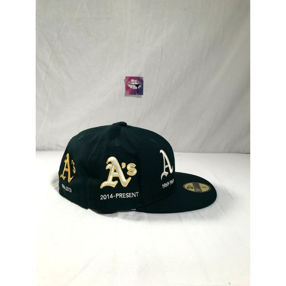New Era 59FIFTY Oakland Athletics Progression Fitted Hat Mens sz 8 Green - Picture 5 of 9